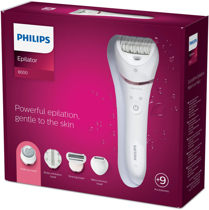 EAN 8710103935544 - Philips BRE740/10 depiladora Rosa, Blanco imagen 3