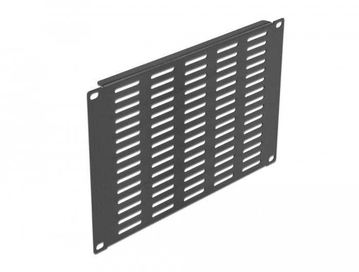 Delock Panel De Gabinete De Red De 10" Con Ranuras De Ventilación Horizontal 4u Negro