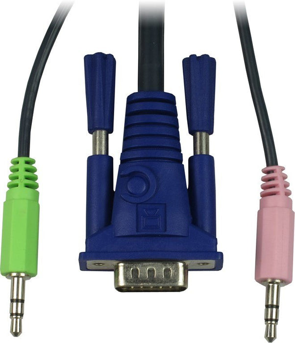 Inter-Tech Kvm-As-41ua Interruptor Kvm Negro, Switch Kvm 1920 X 1440 Pixeles, Negro