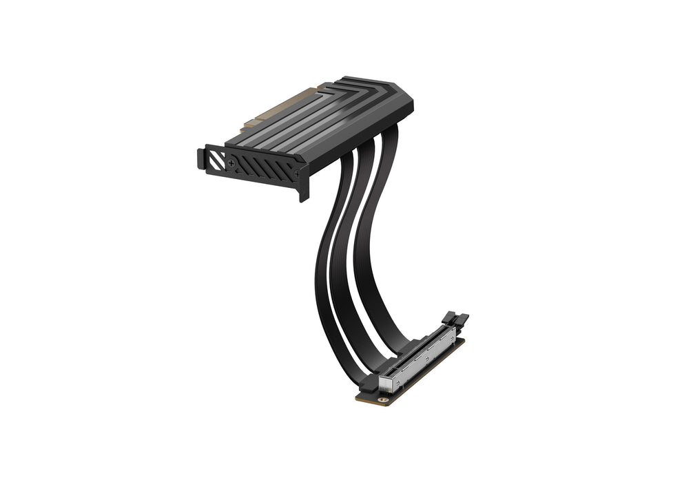 Hyte Pcie 5.0 Hyper Riser, Cable De Extensión Negro, 20cm Acc-Hyte-Pcie50-Bb