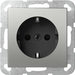 EAN 4010337092964 - GIRA 4188600 toma de corriente Schuko Acero inoxidable imagen 1