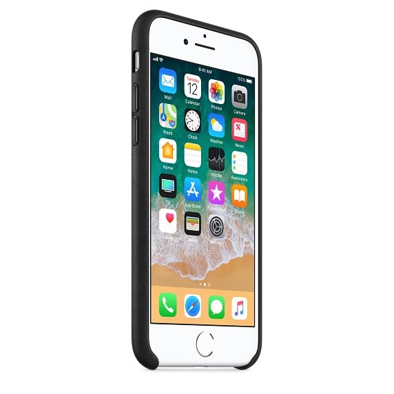 Apple Funda Iphone 8 / 7 Leather Case  Negro - Mqh92zm/A