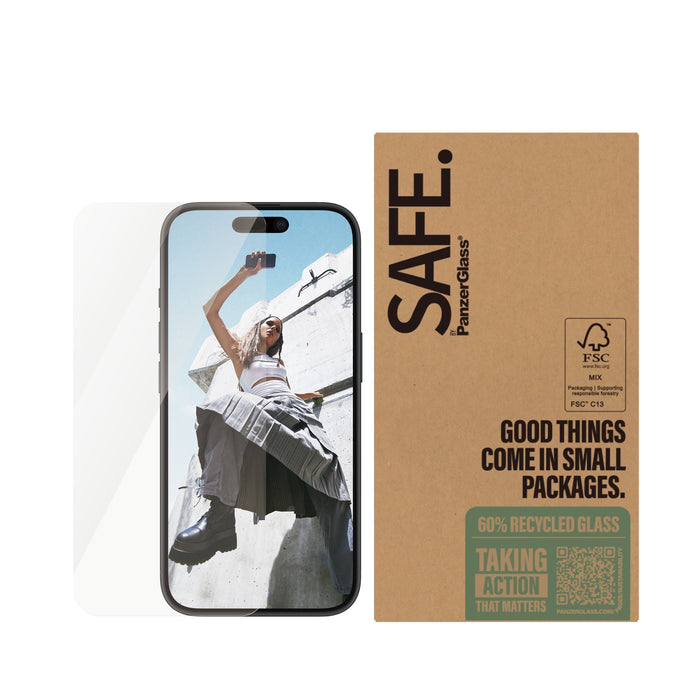 EAN 5715685002656 - PanzerGlass SAFE. by ® Screen Protector iPhone 16 | 15 | Ultra-Wide Fit | BULK Protector de pantalla Appl imagen 2