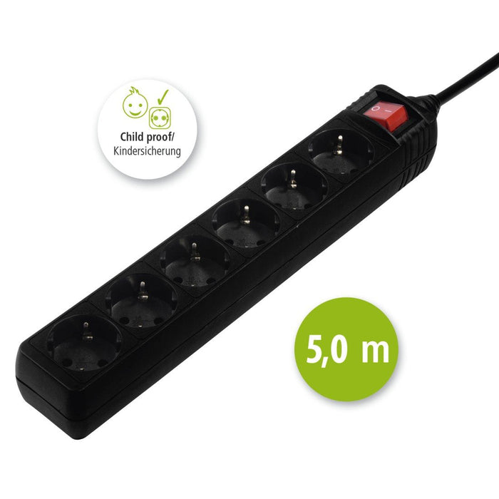 Hama Regleta De Enchufes Con Interruptor 5 M