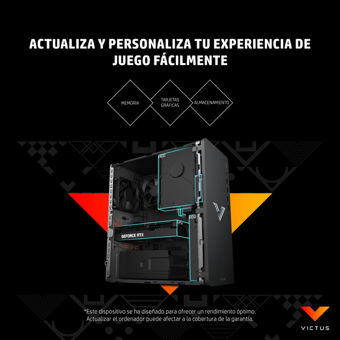 EAN 0196786500459 - Victus by HP 0108ns PC AMD Ryzen™ 5 5600G 16 GB DDR4-SDRAM 512 GB SSD AMD Radeon RX 6400 Windows 11 Home  imagen 17