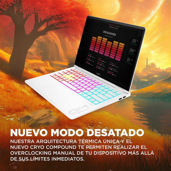 EAN 199251435614 - HP OMEN Transcend 14-fb1003ns Intel Core Ultra 9 285H Portátil 35,6 cm (14") 3K 64 GB LPDDR5x-SDRAM 1 TB S imagen 10