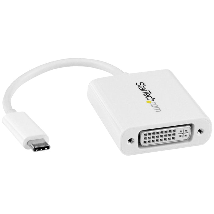 Startech.Com Adaptador Gráfico Usb-C A Dvi Conversor De Vídeo Usb 3.1 Type-C A Dvi Para Macbook Chromebook Dell Xps Blanco Adaptador De Vídeo Externo Usb-C Dvi Blanco Para P/N: Tb4cdock