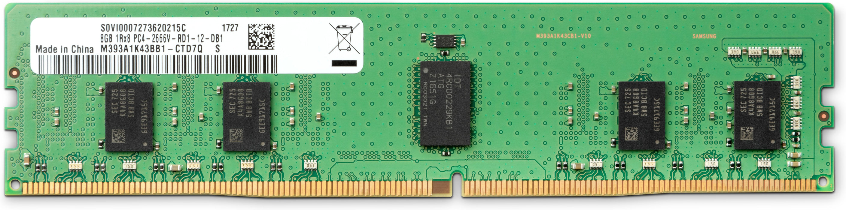 EAN 0003200783421 - HP 8GB DDR4-2666 DIMM módulo de memoria 1 x 8 GB 288-pin DIMM imagen 2