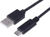 EAN 8011000024745 - Trevi US 34-35 cable USB 1 m USB A USB C Negro imagen 2