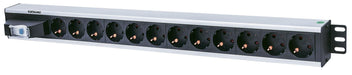 EAN 0766623711449 - Intellinet 711449 unidad de distribución de energía (PDU) 12 salidas AC Negro, Gris imagen 1