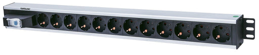 EAN 0766623711449 - Intellinet 711449 unidad de distribución de energía (PDU) 12 salidas AC Negro, Gris imagen 1