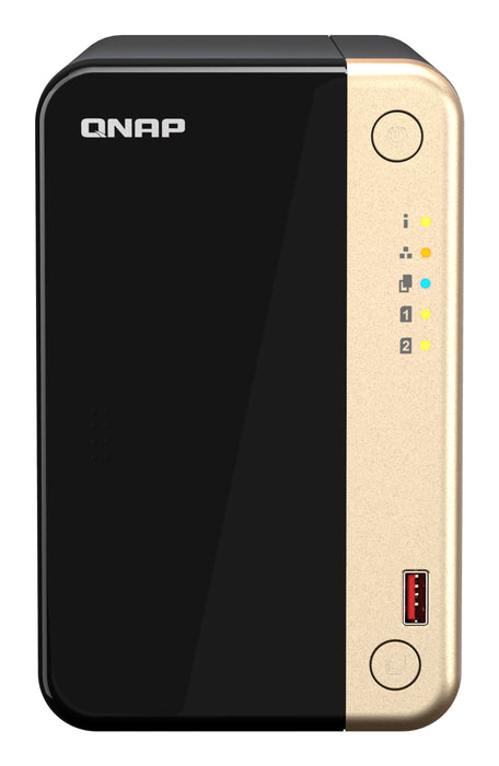 EAN 4711103082331 - QNAP TS-264 NAS Torre Intel® Celeron® N5095 8 GB 0 TB QNAP QTS Negro, Oro imagen 1