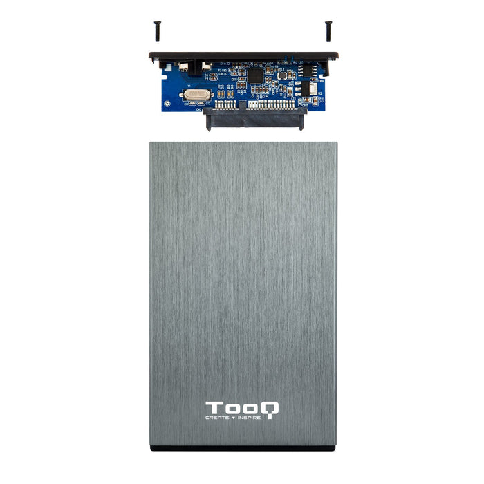 EAN 8433281009646 - TooQ TQE-2527G caja para disco duro externo Caja de disco duro (HDD) Negro, Gris 2.5" imagen 4