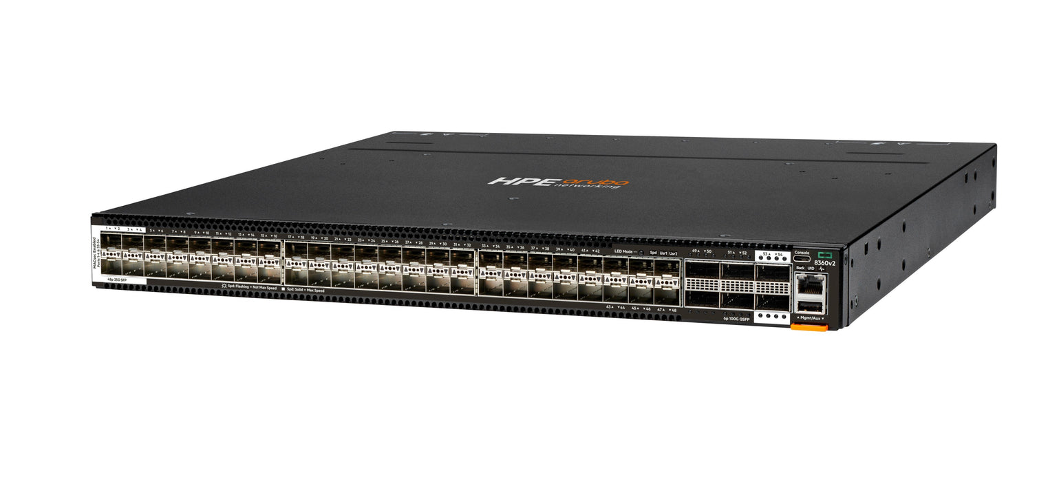 EAN 0190017567907 - HPE Aruba Networking CX 8360-48Y6C v2 48p 25G SFP28 4Sec 6p 100G QSFP+ 2Sec BF 5 Fans 2AC Bundle imagen 2