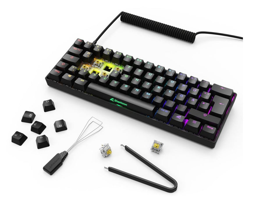 EAN 4044951041923 - Sharkoon 100065629 teclado Hogar USB QWERTZ Alemán Negro imagen 8
