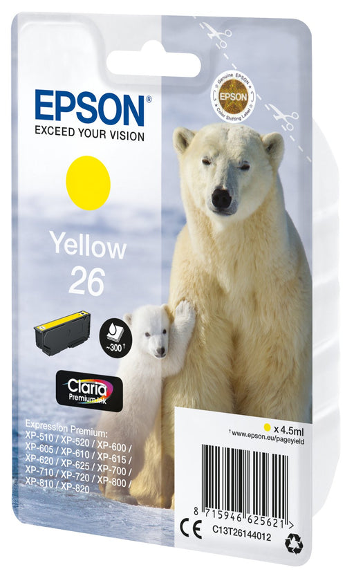 EAN 8715946625621 - Epson Polar bear C13T26144012 cartucho de tinta 1 pieza(s) Original Rendimiento estándar imagen 1