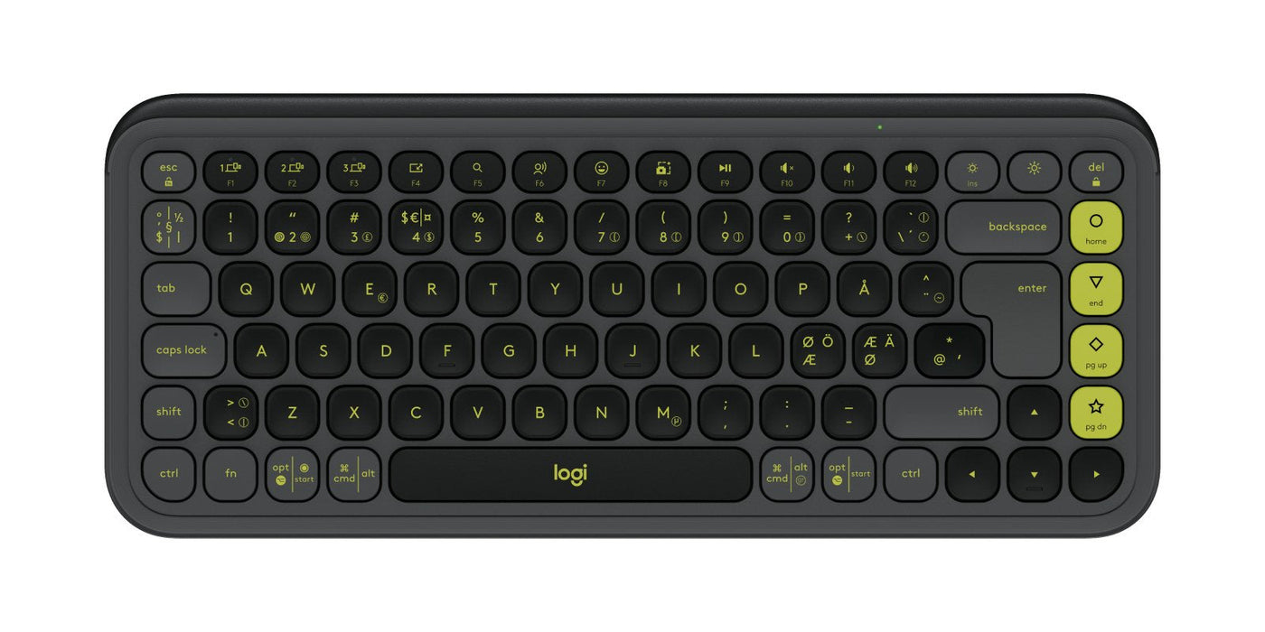 Logitech Pop Icon Keys - Teclado - Inalámbrico - Bluetooth Le - Qwerty - Nórdico (Danés/Finés/Noruego/Sueco)