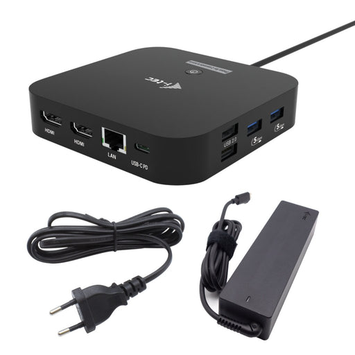 EAN 8595611707742 - i-tec USB-C Dual HDMI Docking Station with Power Delivery 100 W + Universal Charger 100W imagen 1