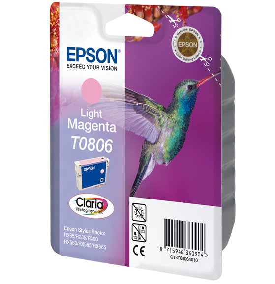 EAN 8715946360904 - Epson Hummingbird T0806 Claria Photographic cartucho de tinta 1 pieza(s) Original Magenta claro imagen 2