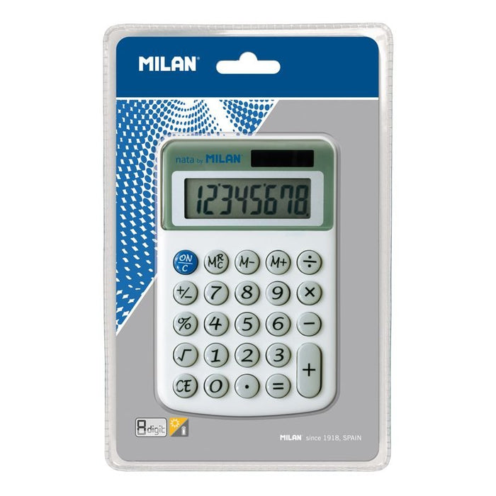 EAN 8411574020912 - Milan 40918BL calculadora Escritorio Calculadora básica Blanco imagen 1