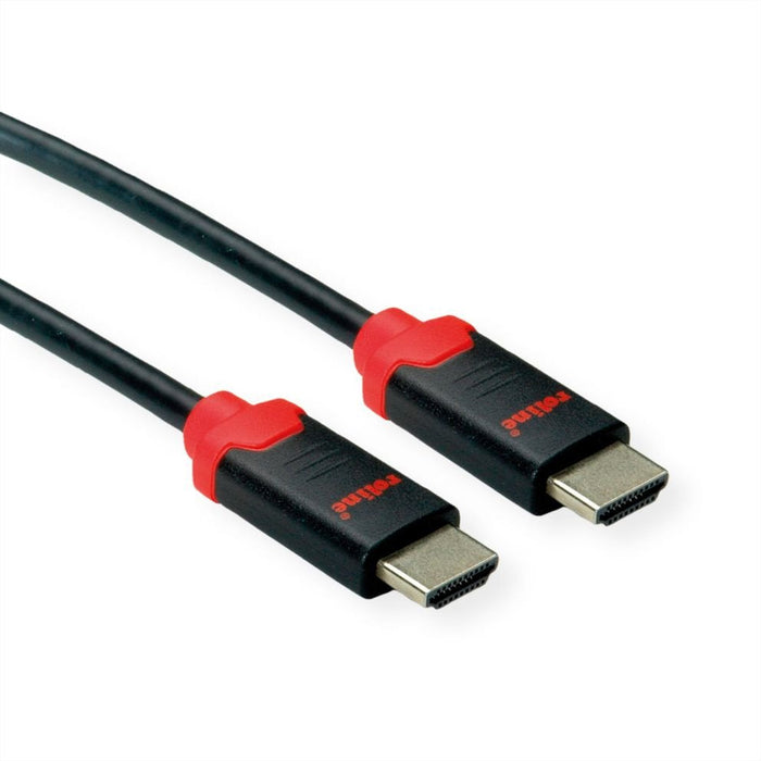 Roline 10k Hdmi Ultra High Speed Cable, St St, Schwarz, 1 M