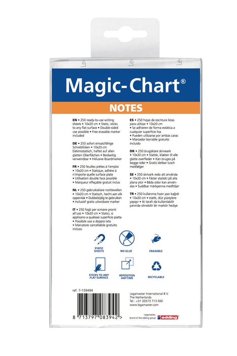 Legamaster Flipchartnotizen Magic Chart Sort. 250 Ud. - Material De Oficina - B1