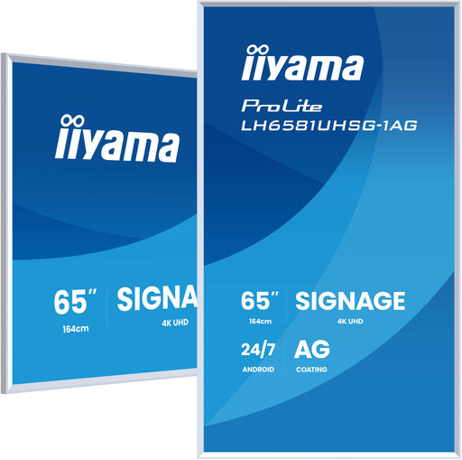 EAN 4948570125623 - iiyama LH6581UHSG-1AG pantalla de señalización Pantalla plana para señalización digital 163,8 cm (64.5")  imagen 1