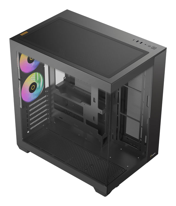 Caja Pc Ocypus Delta C74 Argb (Negro, Panoramaglas) Delta-C74-Bkd200xx-Gl