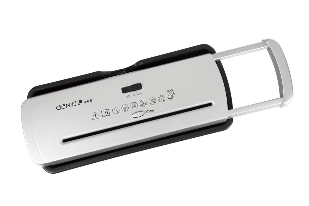 Destructor Genie 106 S Vario (Hasta 6 Hojas, Corte En Tiras), Color Plata