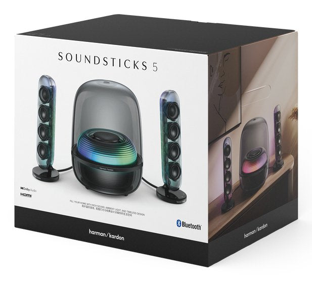 Altavoz Bluetooth Harman Kardon Soundsticks 5 190w Rms Bluetooth Conectividad Hdmi Arc Negro