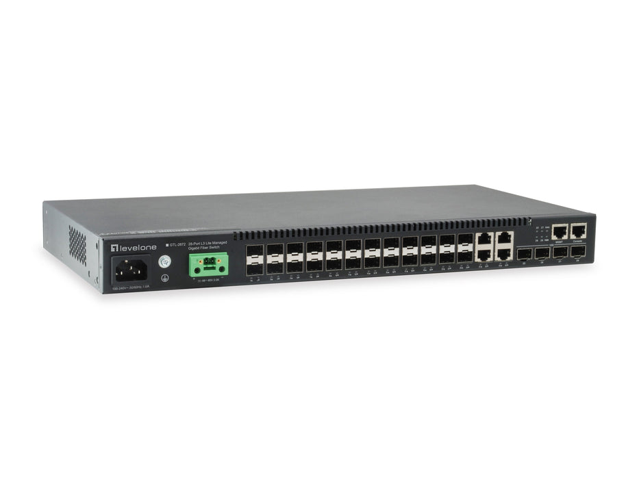 EAN 4015867203064 - LevelOne GTL-2872 switch Gestionado L3 Negro imagen 1