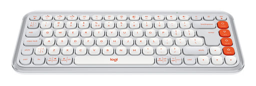 EAN 5099206127579 - Logitech 920-013072 teclado Universal Bluetooth QWERTY Internacional de EE.UU. Naranja, Blanco imagen 2