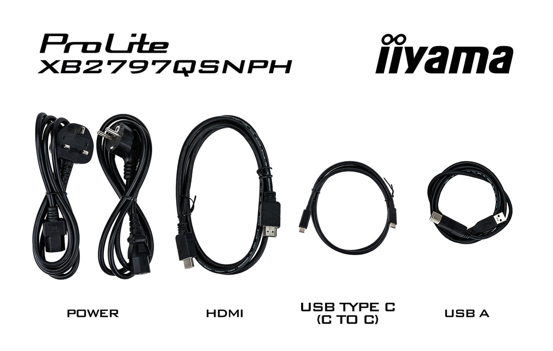 Monitor  Iiyama  27" Xb2797qsnph-W1 16:9 Hdmi+Dp+2xusb-C