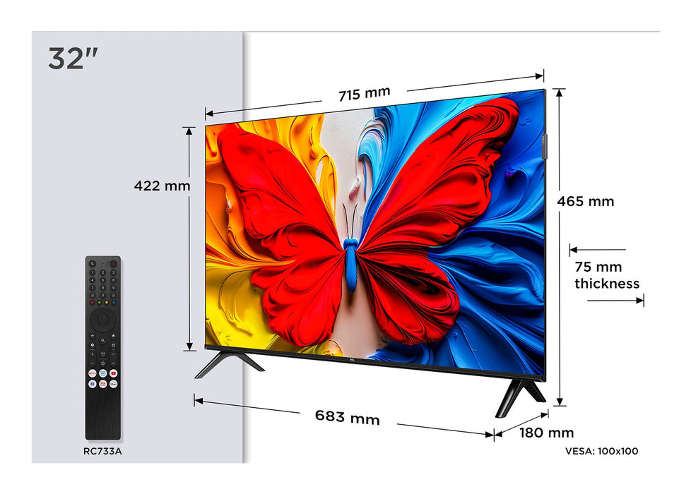 Televisor Tcl S59k 32s59k  32" Full Hd Smart Tv Wifi Metálico