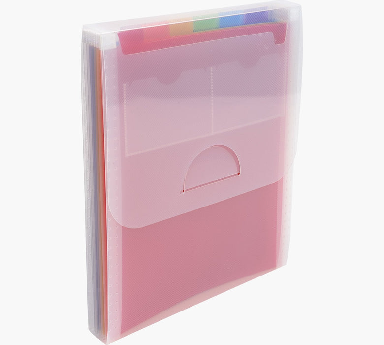 Exacompta Carpeta Con Compartimentos Crystal, A4, 6 Compartimentos