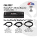EAN 8719214471590 - CLUB3D CAC-1007 cambiador de género para cable DisplayPort Negro imagen 3