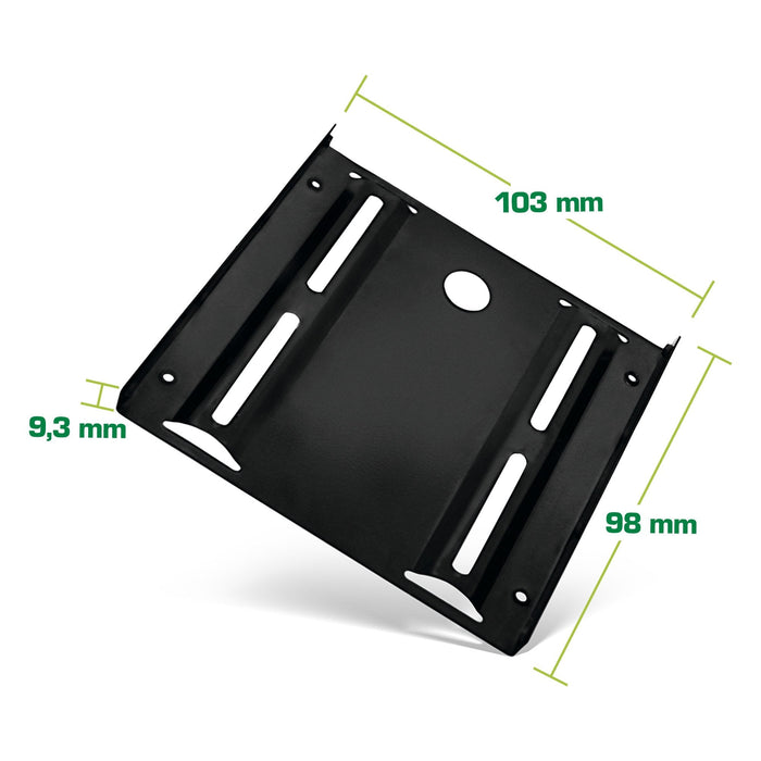Inline Adaptador Hdd/Ssd, 2,5" A 3,5", Con Tornillos, Negro