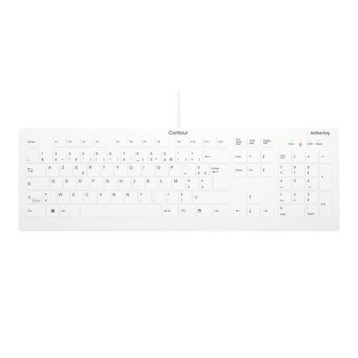 EAN 7061115223244 - Contour Design Active Key AK-C8112 teclado Médico USB AZERTY Francés Blanco imagen 1
