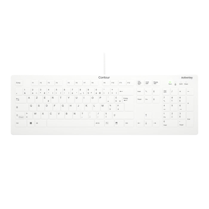 EAN 7061115223244 - Contour Design Active Key AK-C8112 teclado Médico USB AZERTY Francés Blanco imagen 1