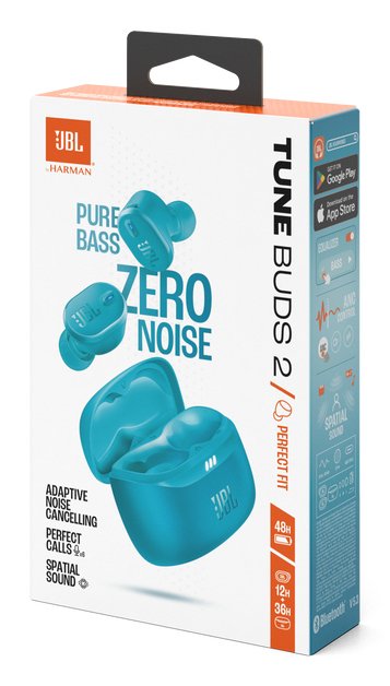 EAN 1200130016370 - JBL Tune Buds 2 Auriculares True Wireless Stereo (TWS) Dentro de oído Llamadas/Música Bluetooth Turquesa imagen 11
