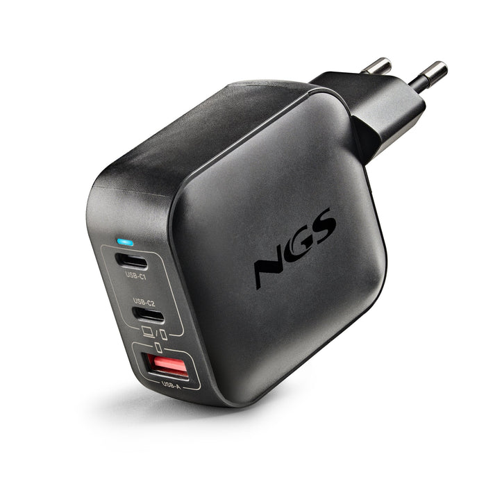 Cargador De Pared Gan Ngs Bud100wtiny 100w 2xusb Tipo-C 1xusb 100w