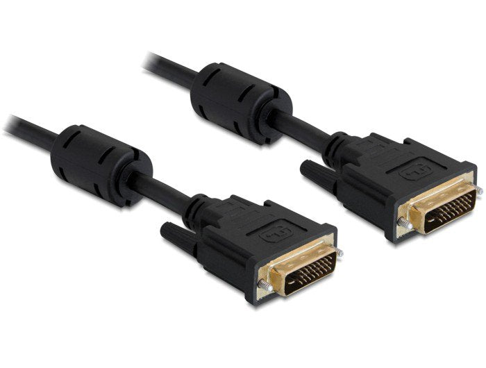 Cable Delock Dvi 24+5 3m Black 60 Hz