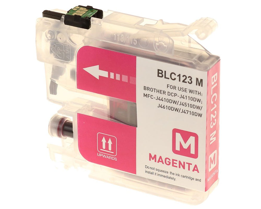 G&G Tintencartucho Compatible Con Brother Lc-123m Magenta