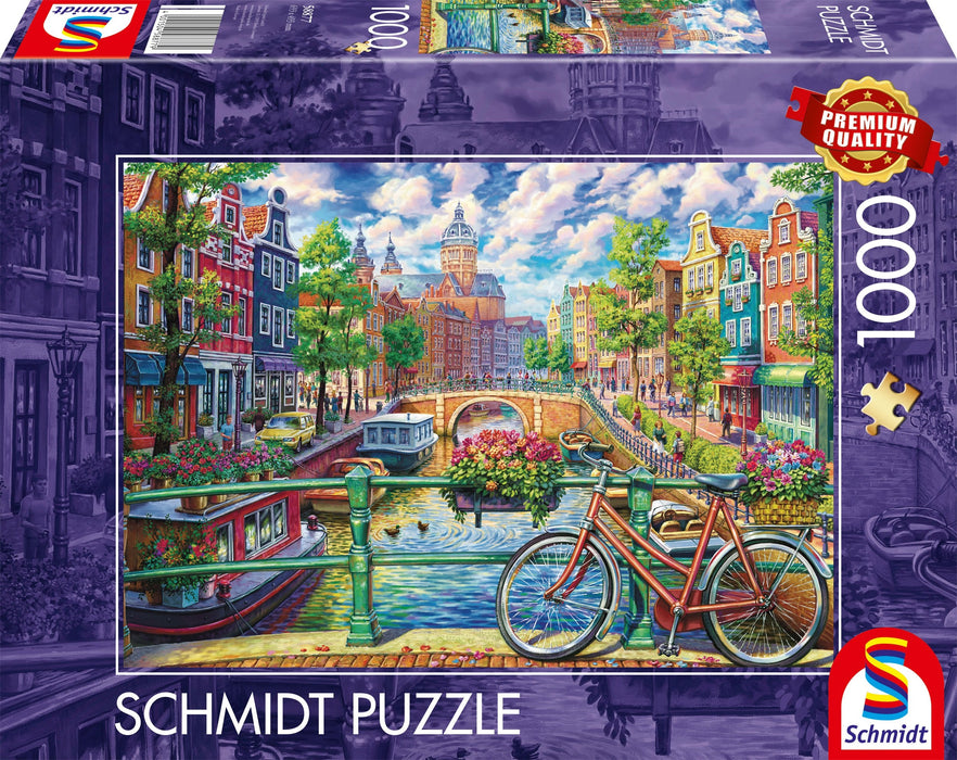Schmidt Spiele Amsterdam Canal Mágico, Rompecabezas 1000 Piezas 58877
