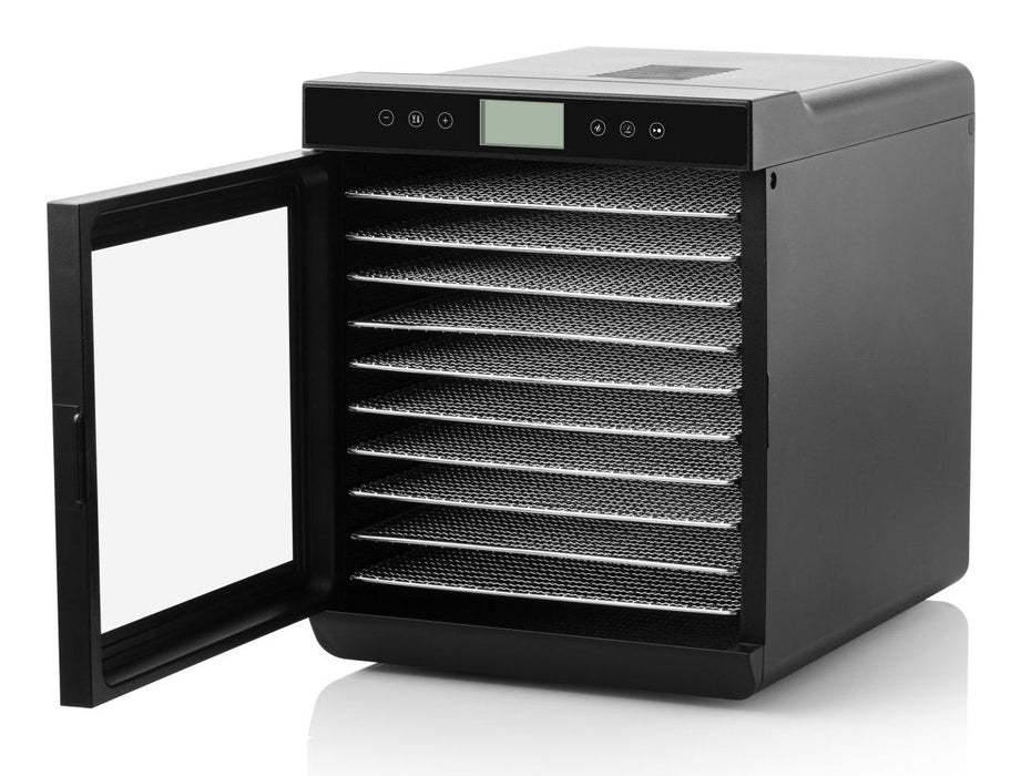 Secador De Frutas Eta Vital Air Ii Eta230290000 Potencia 245 W, Nãºmero De Bandejas 10, Control De Temperatura, Temporizador Integrado, Negro