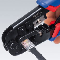 EAN 4003773044390 - Knipex 97 51 10 SB crimpadora Herramienta para prensar Negro, Azul, Rojo imagen 2