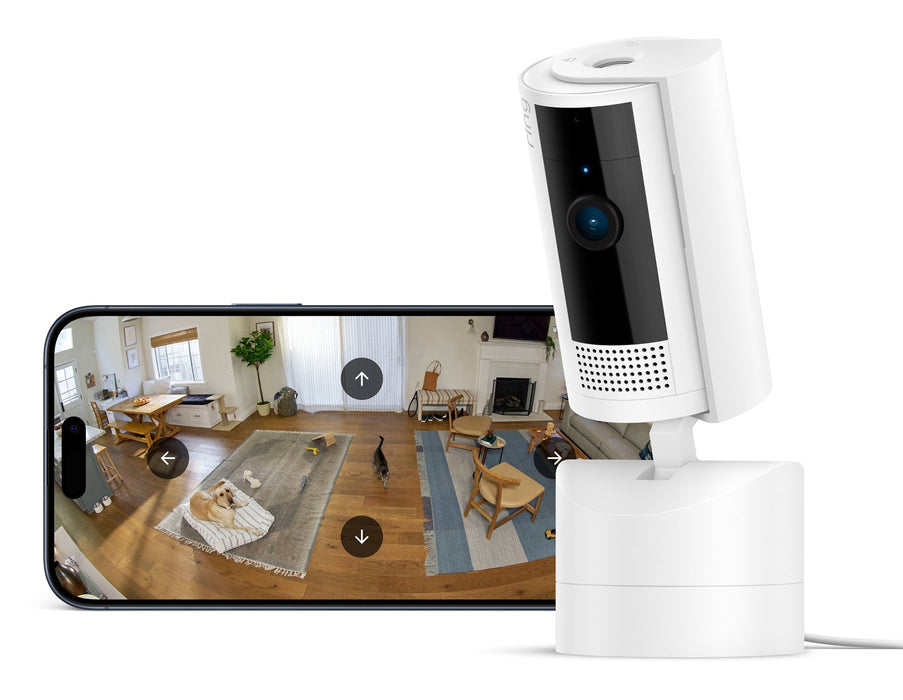Ring Indoor Cam Cámara De Vigilancia De Red Panorámico / Inclinación En Interior Color (Día Y Noche) 1920 X 1080 1080p Audio Inalámbrico Wi-Fi