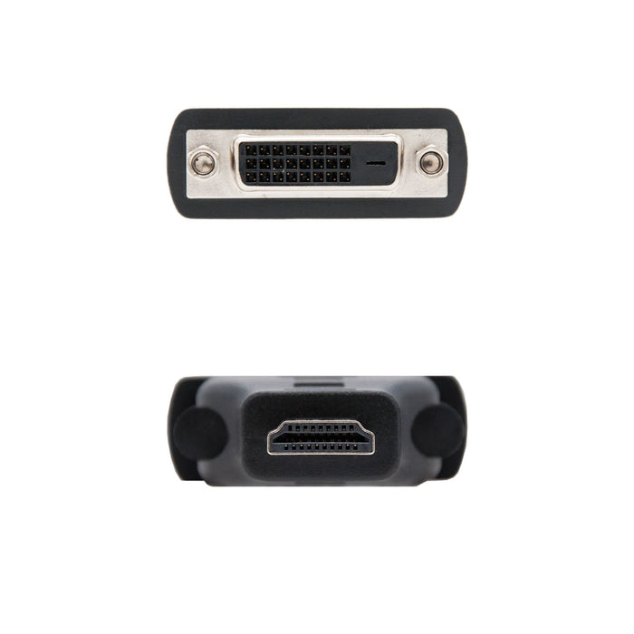 EAN 8433281006041 - Nanocable 10.15.0701 cambiador de género para cable DVI (24 + 1) Negro imagen 2