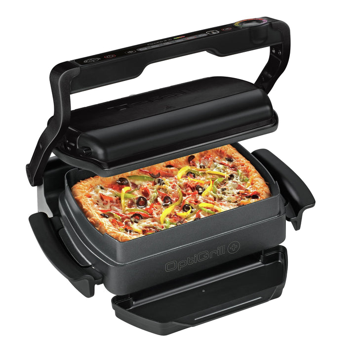 Grill Electric Tefal Optigrill+ Gc 7148 (Contact Grill; 2000w; Black Color)