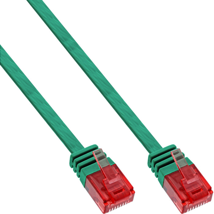 Inline Flat Ultraslim Cable De Red U/Utp Cat.6 Gigabit Ready Verde 2m